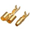 GatherTOOL 10/20/50sets 4.0 Bullet Terminal 1 : 2 Green Car Electrical Wire Connector Diameter 4mm Male + Female (Color : 10sets) view 2