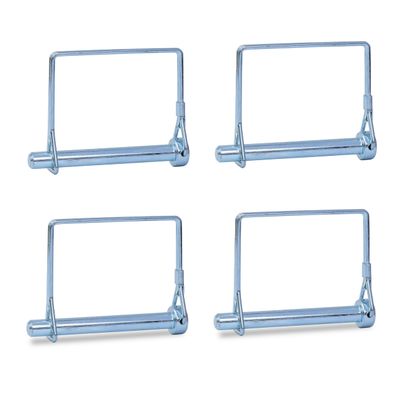 4PCS Trailer Hitch Pin, Tivnhuils Square Safety Coupler Pin, Zinc Plated Carbon Steel Trailer Pin, 5/16" x 2.75", Medium