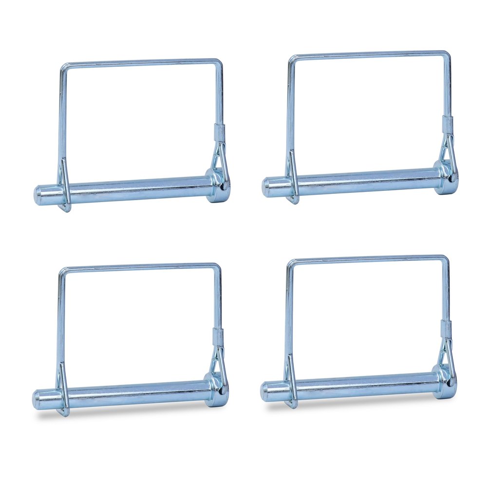 4PCS Trailer Hitch Pin, Tivnhuils Square Safety Coupler Pin, Zinc Plated Carbon Steel Trailer Pin, 5/16" x 2.75", Medium
