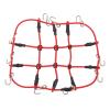 Asixxsix 1/18 RC Elastic Luggage Net with Decorative RC Crawler Car Luggage Net for 1/18 RC Cars, for scx24 1/24 Roof Rack, RC Accessories (red) view 1