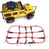 Asixxsix 1/18 RC Elastic Luggage Net with Decorative RC Crawler Car Luggage Net for 1/18 RC Cars, for scx24 1/24 Roof Rack, RC Accessories (red) view 2