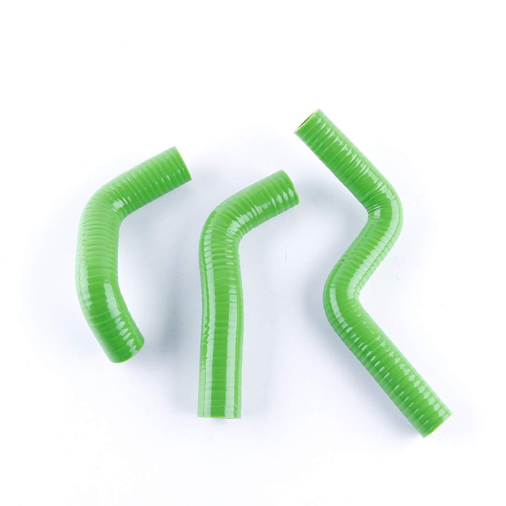 ZAP Performance Silicone Radiator Hose Pipe Kit KAWA SAKI KX85 KX100 2014 2015 2016 2017 (Green)