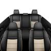 GXT Fit Nissan X-Trail Seat Covers for Selected 2014 2015 2016 2017 2018 2019 2020 Nissan X-Trail - Odorless Leatherette Full Set Custom Seat Covers(Black and White) view 2
