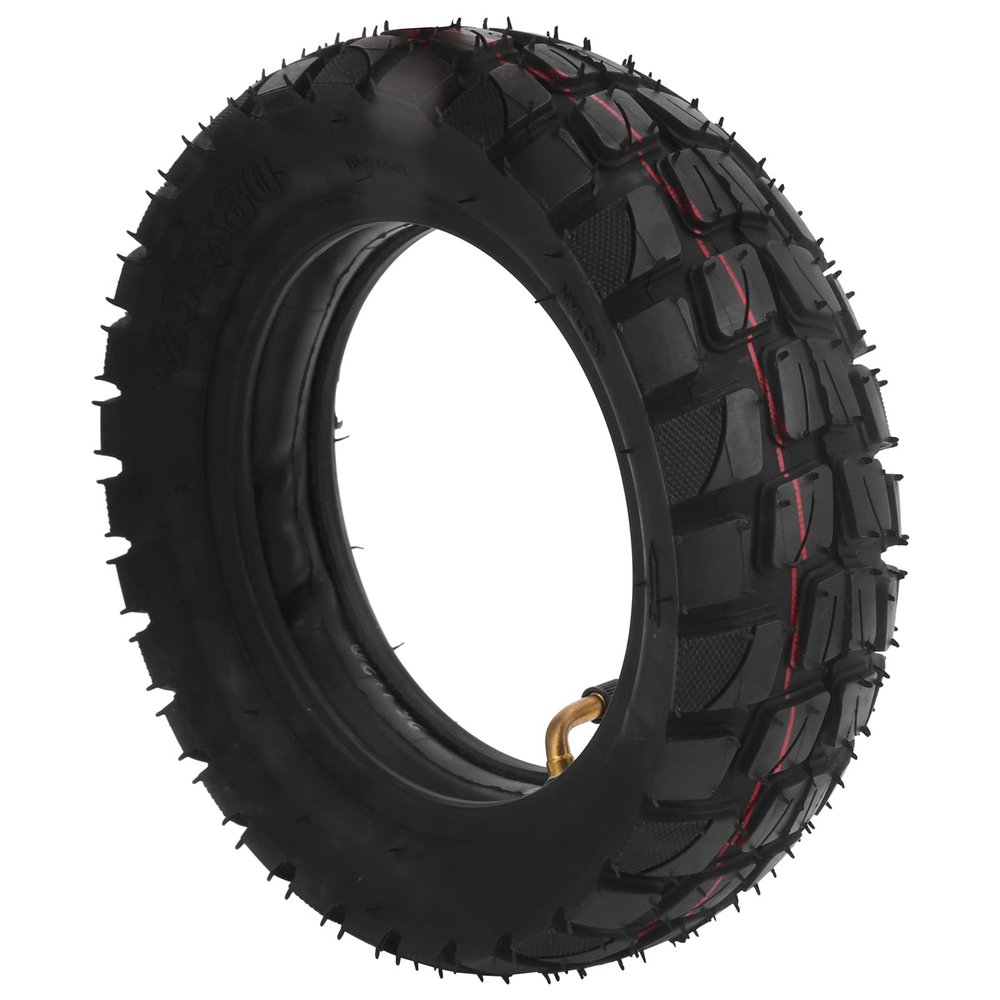 Rubber Scooter Tires, 10in Electric Scooter Tire with 10x2.5in Inner Tube Inflatable Rubber Tyre Replacement 255x80 Outer Tube