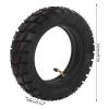 Rubber Scooter Tires, 10in Electric Scooter Tire with 10x2.5in Inner Tube Inflatable Rubber Tyre Replacement 255x80 Outer Tube view 4