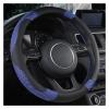 FUERU Car Steering Wheel Cover Set Car Steering Wheel Cover Comfortable Leather Sweat-Absorbing and Breathable Car Interior (Color : 4#) view 1