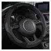 FUERU Car Steering Wheel Cover Set Car Steering Wheel Cover Comfortable Leather Sweat-Absorbing and Breathable Car Interior (Color : 5#) view 1