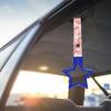 Q1-TECH, JDM Tsurikawa Ring Japanese Subway Train Bus Car Handle Cute Star Shaped Handle Hand Strap Rear Front Bumper Warning Rings Drift Charm Drift Bosozoku Car Accessory (Blue -PKF) view 4