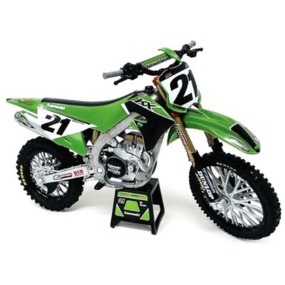 Kawasaki KX450SR Dirt Bike Motorcycle #21 Jason Anderson Green and Black Kawasaki Racing Team 1/6 Model by New Ray