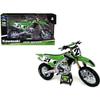 Kawasaki KX450SR Dirt Bike Motorcycle #21 Jason Anderson Green and Black Kawasaki Racing Team 1/6 Model by New Ray view 2