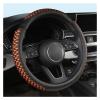 FUERU Car Steering Wheel Cover Set Car Steering Wheel Cover Ice Silk Leather Soft and Breathable Creative Car Interior Accessories (Color : 1#) view 1