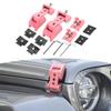 RT-TCZ Aluminum Hood Latches Catches Pink for Jeep Wrangler/Gladiator 2007+ view 1