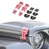 RT-TCZ Aluminum Hood Latches Catches Pink for Jeep Wrangler/Gladiator 2007+ view 2