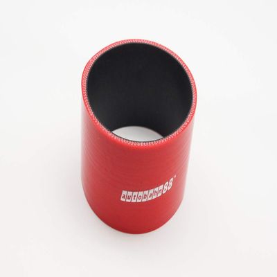Autobahn88 Automotive Silicone Hose Coupler, Straight Coupler, ID= 2.13" (54mm), Length 3" (76mm), Wall Gauge= 0.16" (4mm), 3-Ply, Red