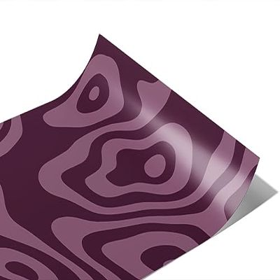 Rwraps Purple Abstract Evil Dragon Gloss Vinyl Film Wrap 59in x 28ft Vinyl Vehicle Car Film Sheet Roll