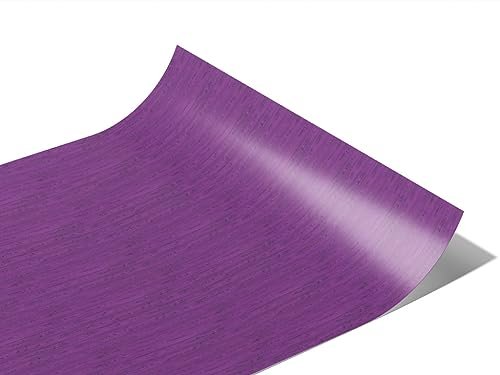 Rwraps Purple Wood Plank Periwinkle Matte Vinyl Film Wrap 59in x 25ft Vinyl Vehicle Car Film Sheet Roll