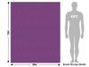 Rwraps Purple Wood Plank Periwinkle Matte Vinyl Film Wrap 59in x 25ft Vinyl Vehicle Car Film Sheet Roll view 4