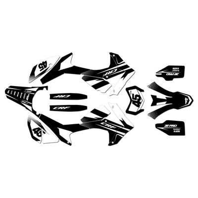 Kalair GFX Graphics Kit for Honda CRF250L (2012-2021) Division Series White 16 Mil - On/Off the Road - Dirt pit bike motorcycle sticker, dirtbike racing decal motocross accessories no-plastics