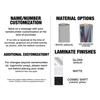 Kalair GFX Graphics Kit for Honda CRF250L (2012-2021) Division Series White 16 Mil - On/Off the Road - Dirt pit bike motorcycle sticker, dirtbike racing decal motocross accessories no-plastics view 2