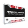 Desert Cactus Kappa Alpha Psi Line Number # License Plate Frame (#8) view 1