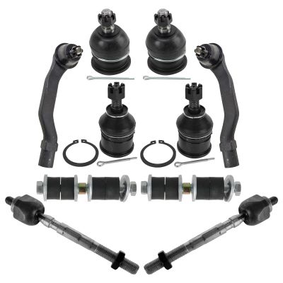 TRQ Front Steering & Suspension Kit Ball Joint Sway Bar Stabilizer Link Tie