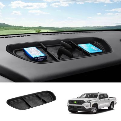 Autorder Center Console Dash Organizer for Nissan Frontier 2022 2023 2024 Accessories Dashboard Insert Tray Storage Box