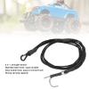 Horoper RC Crawler Winch Strap, Elastic Towing Trailer Rope Strap with Hooks - for 1/10 and 1/8 Scale RC Cars(Black) view 3