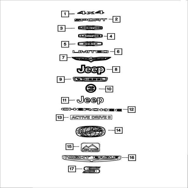 Mopar Hood Nameplate - Mopar (68418948AA)