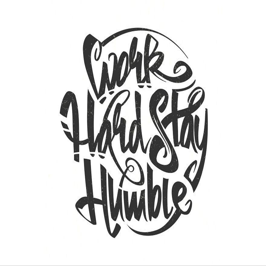 Work Hard Stay Humble - All Weather Decal, Vinyl Sticker, Car, Laptop, Truck, Toolbox, Window, Tumbler, Boat, tag etc (5x5, Red)