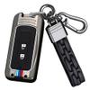 SANRILY Luminous 3 Button Key Fob Cover Case Fit for Mitsubishi Outlander Lancer Eclipse Mirage Keyless with Keychain Black view 1