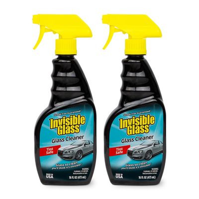 Invisible Glass 92163-2PK Premium Glass Cleaner Spray for Car Windshields and Windows Automotive and Home Window Cleaner Streak-Free, Ammonia-Free, Tint-Safe 16 fl oz (Pack of 2)