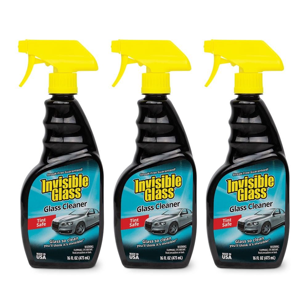 Invisible Glass Auto Glass Cleaner Spray, 16 fl oz, 92163 (Pack of 3)