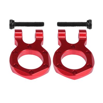 AMK Aluminum SCX10 Bumper D-Ring Winch Tow Hook Drop Hitch 1/10 RC Crawler Accessories TRX4 Upgrades for TRX6 Wrangler Gladiator Element Enduro TF2 Gen7 Gen8 (Red)