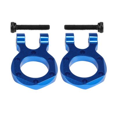 AMK Aluminum SCX10 Bumper D-Ring Winch Tow Hook Drop Hitch 1/10 RC Crawler Accessories TRX4 Upgrades for TRX6 Wrangler Gladiator Element Enduro TF2 Gen7 Gen8 (Dark Blue)