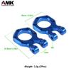 AMK Aluminum SCX10 Bumper D-Ring Winch Tow Hook Drop Hitch 1/10 RC Crawler Accessories TRX4 Upgrades for TRX6 Wrangler Gladiator Element Enduro TF2 Gen7 Gen8 (Dark Blue) view 3