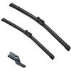 Car Wiper Compatible with Opel Astra K 2015-2016 Front Wiper Blades Soft Rubber Windscreen Wipers Auto Windshield 28"+24" 700mm + 600mm (Color : 2 wipers) view 1