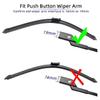Car Wiper Compatible with Opel Astra K 2015-2016 Front Wiper Blades Soft Rubber Windscreen Wipers Auto Windshield 28"+24" 700mm + 600mm (Color : 2 wipers) view 3
