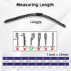 Car Wiper Compatible with Opel Astra K 2015-2016 Front Wiper Blades Soft Rubber Windscreen Wipers Auto Windshield 28"+24" 700mm + 600mm (Color : 2 wipers) view 4