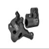 Aluminum 7075 Fork Lug Set for LOSI 1:4 Promoto-MX Motorcycle Dirt Bike RTR FXR LOS06000 LOS06002 Upgrade Parts - Black view 1