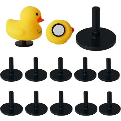 AKLOPE Duck Plug - Rubber Duck Mount,Flock Locker Rubber Duck Holder for Jeep Dash and Fixed Display,Gift for Jeep LoverIncludes Double Sided Stickers Inside Excluding Rubber Duck (Black-10PCS)