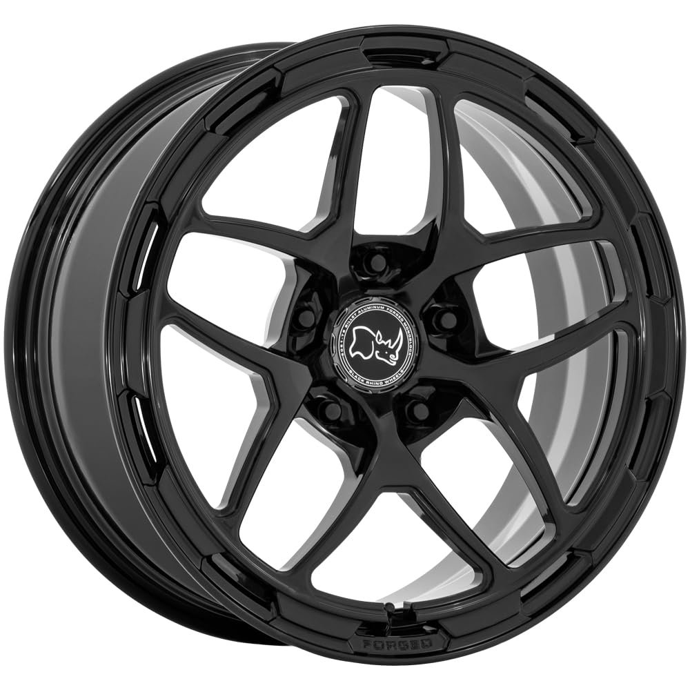 Black Rhino BR401 Stallberg 18x8 5x130 +20mm Gloss Black Wheel Rim 18" Inch BR401BX18805320