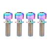 HUIOP Ti Bolts, 4PCS M618/20mm Titanium Ti Bolts Screws for Disc Brake Caliper with Adaptor Spacer view 1