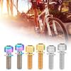 HUIOP Ti Bolts, 4PCS M618/20mm Titanium Ti Bolts Screws for Disc Brake Caliper with Adaptor Spacer view 2