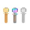 HUIOP Ti Bolts, 4PCS M618/20mm Titanium Ti Bolts Screws for Disc Brake Caliper with Adaptor Spacer view 3