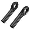 HUIOP Handlebar Ends, Carbon Fiber Handlebar Ends Mountain Bike Handlebar Grip Bike Vice Handlebar view 1