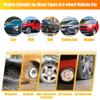 Unifizz Universal Black Tire Pressure Monitoring System TPMS USB Charger Monitor 5 Alarm Modes LCD Color Display with 4 External Sensors Temperature Pressure view 4