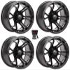 GTW Spyder 14" Golf Cart Wheels/Rims Black view 1