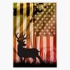 Camo Us Flag Deer Elk Buck Camoflage Hunting Hunter Sticker Vinyl Decal Bumper Sticker 5" view 1