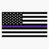 American Flag - Thin Purple Line Sticker Vinyl Decal Bumper Sticker 5" view 1