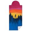 Gone For a Run Car Seat Towel Cover Hooded Moisture-Wicking Microfiber Seat Protector 30" x 60" for Runners and Outdoor Enthusiasts Happy Hour view 1